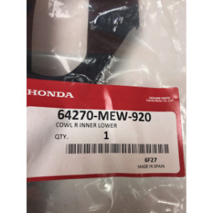 Flanc de carénage droit pour HONDA NT 700 64270-MEW-920