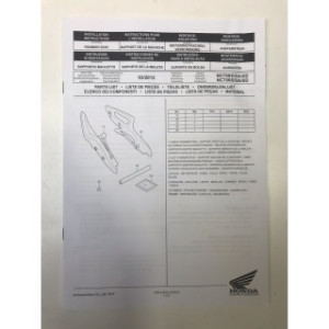 SUPPORT VALISES LATERAL pour HONDA NC 700 08L74-MGS-D32