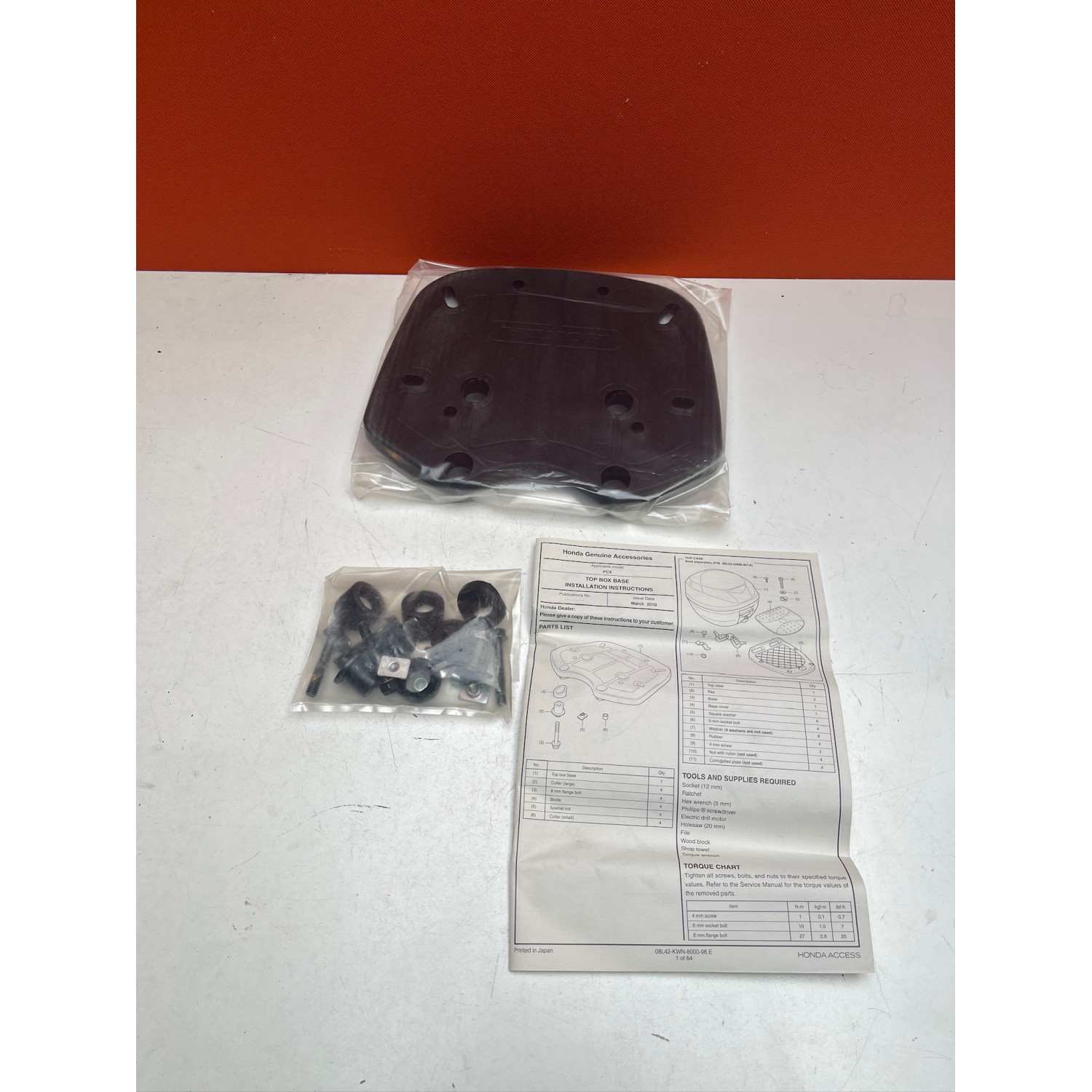 Support de top case pour HONDA PCX 125 08L42-KWN-800