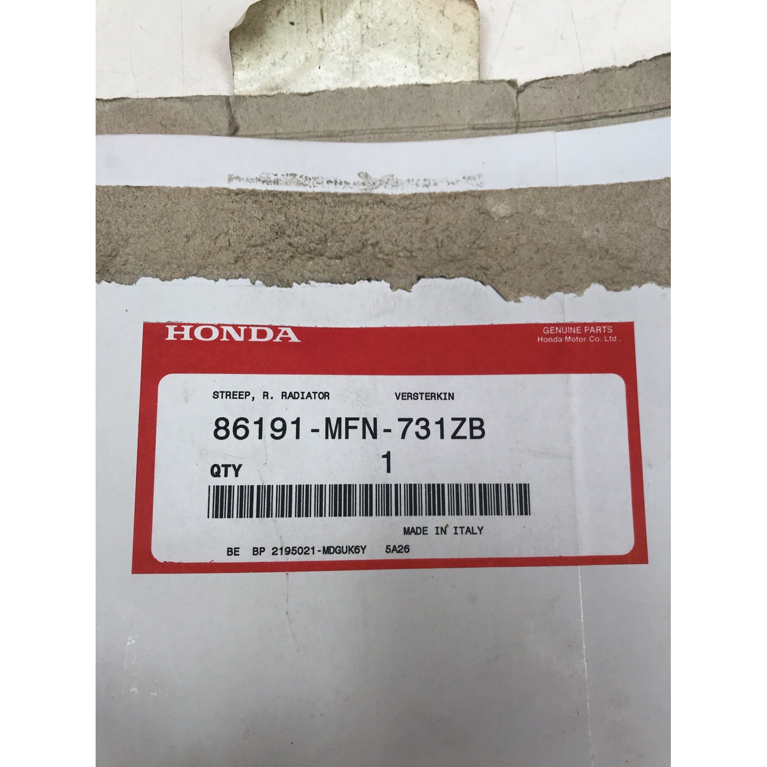 Stickers pour HONDA CB 1000 86191-MFN-731ZB